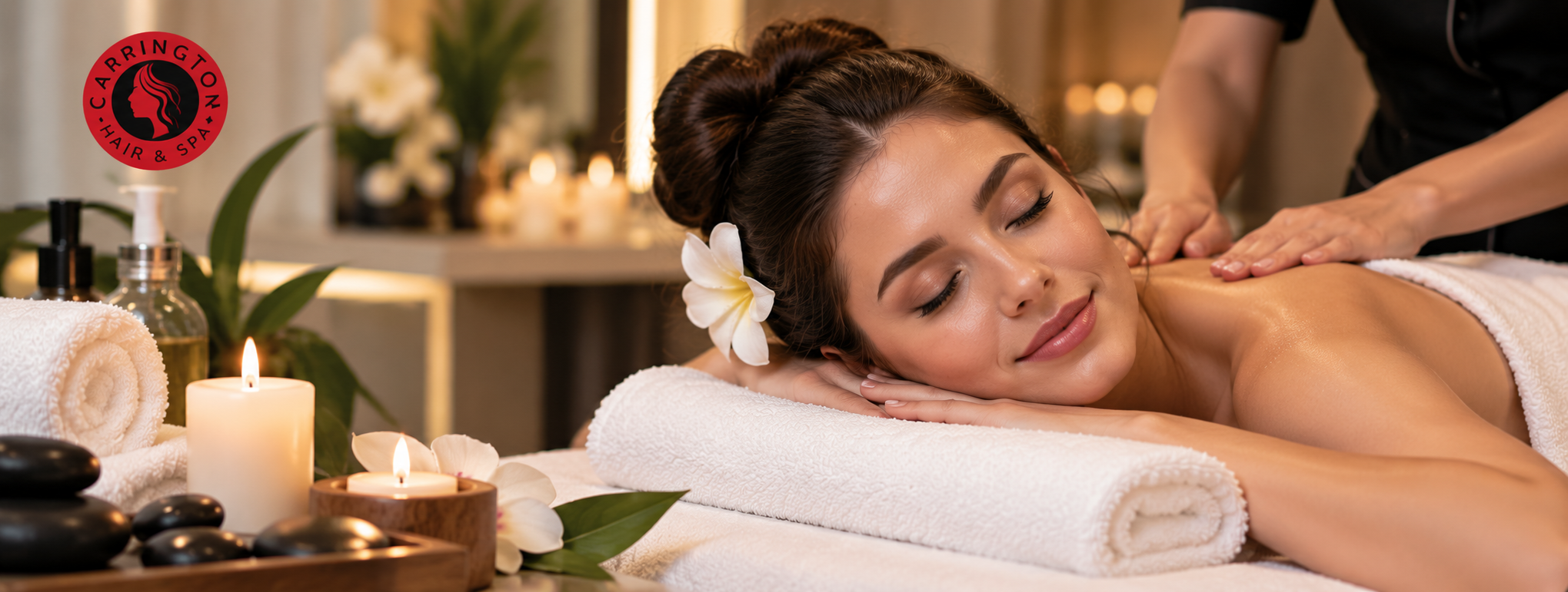 Beauty salon facial and nail services